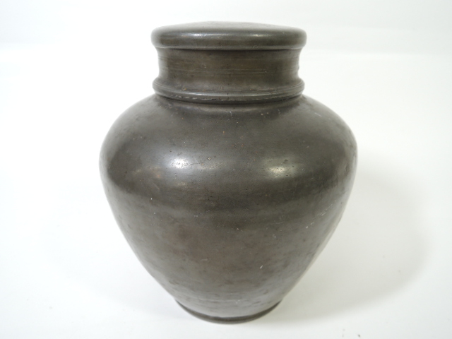 錫茶筒 骨董 レスリー 